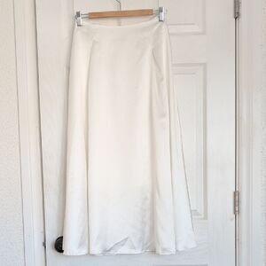 Elegant Cream Maxi Skirt by BTFBM